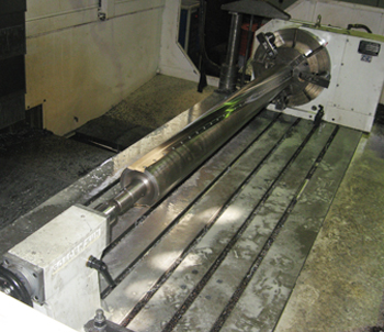 Shaft with helical step